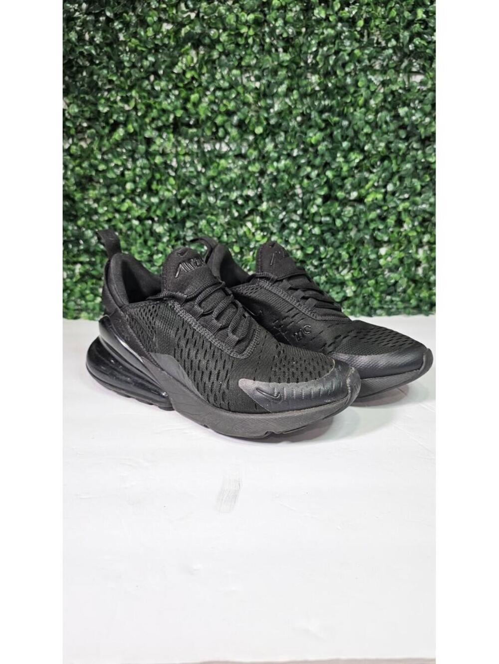 Nike Air Max 270 All Black Sneakers Size 5.5Y Kids Air Max Shoes